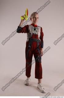 DENISA PILOT STANDING POSE WITH GUN 5